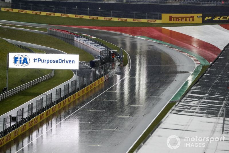 Fuerte lluvia en el Red Bull Ring