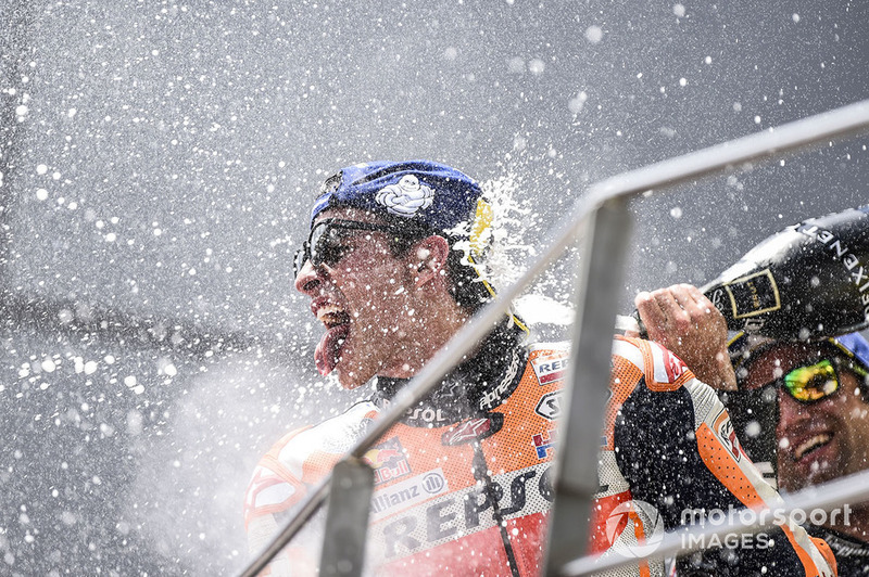 Подіум: переможець гонки Марк Маркес, Repsol Honda Team