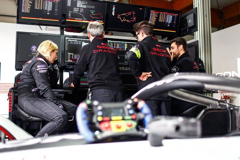 Pippa Man, GEOX Dragon, look at data screens