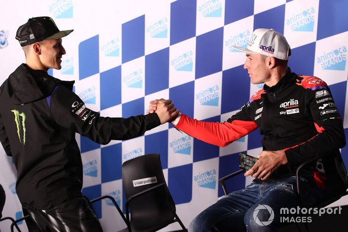 Fabio Quartararo, Yamaha Factory Racing Aleix Espargaro, Aprilia Racing Team