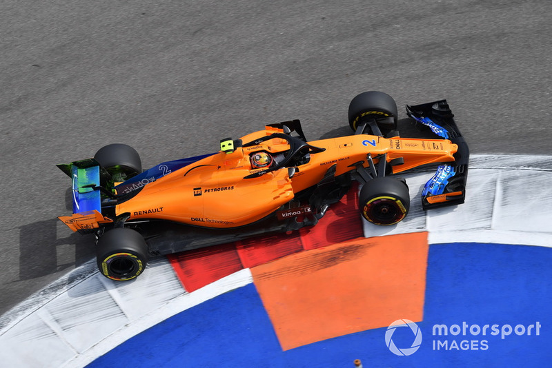 9º McLaren empeoró un 0.413% respecto al mejor tiempo entre 2017 y 2018