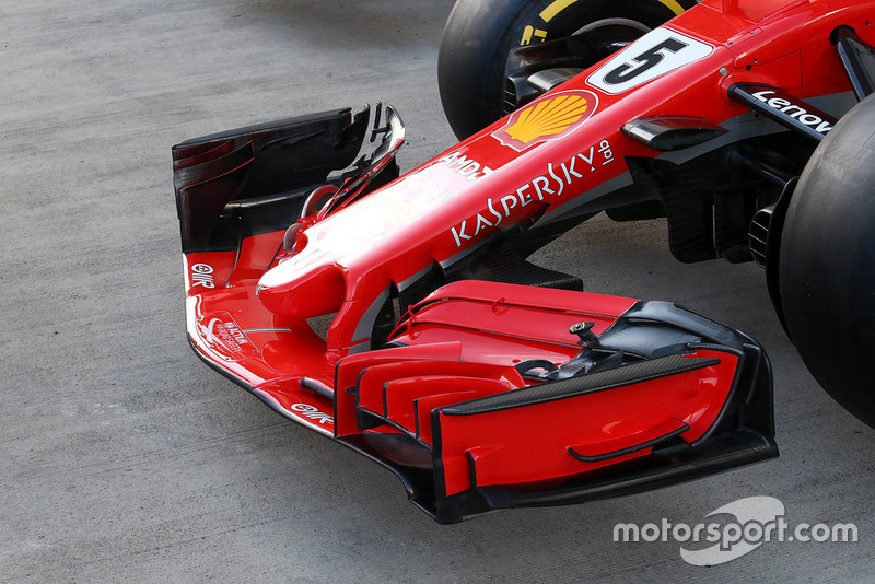 Un aileron avant de Ferrari SF71H