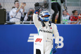 Polesitter Valtteri Bottas, Mercedes AMG F1 W09