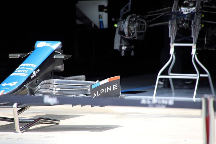 Alerón delantero del Alpine A521