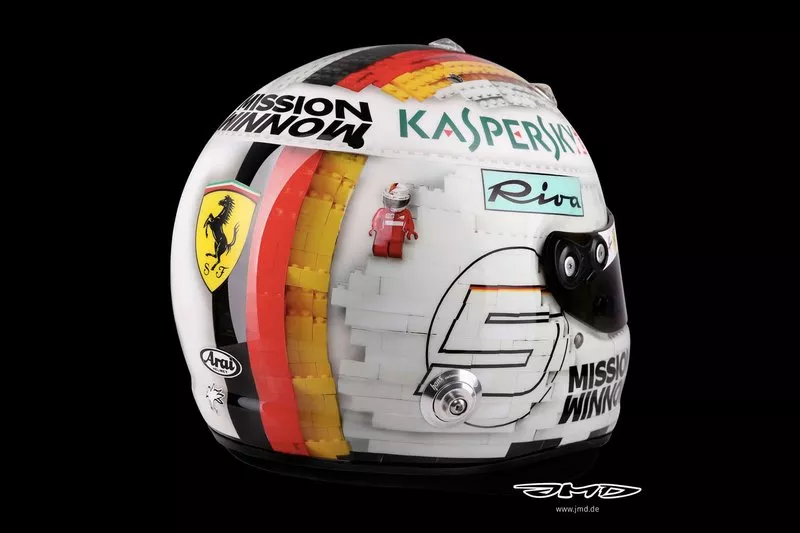 Un casque en Lego, GP d'Espagne 2019