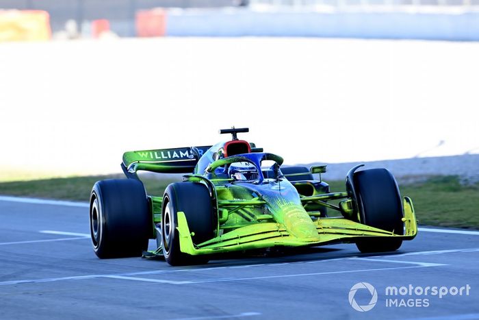 Nicholas Latifi, Williams FW44, con parafina
