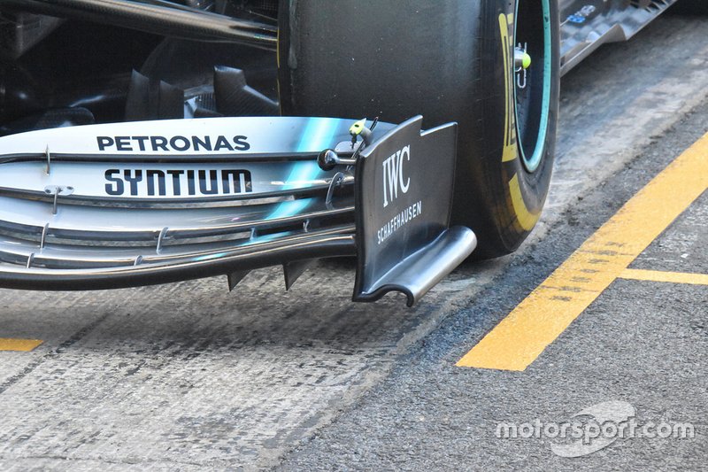 Vue détaillée de la Mercedes AMG F1