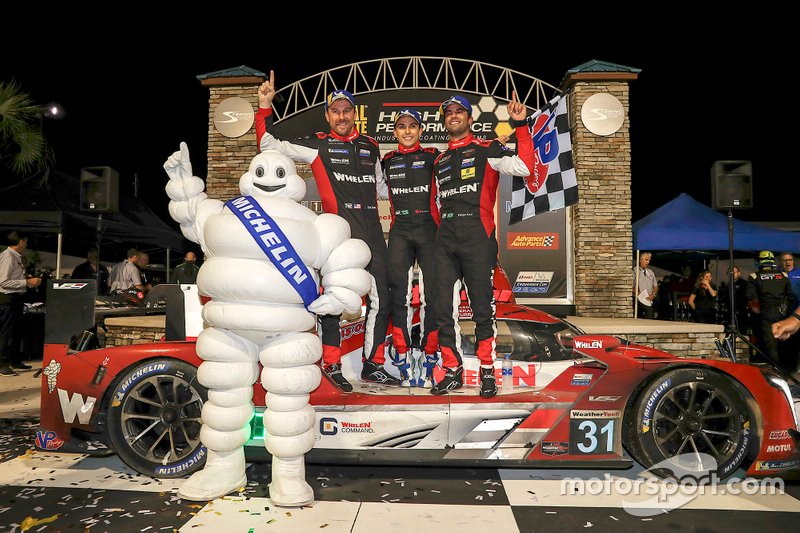 Ganadores #31 Action Express Racing Cadillac DPi: Felipe Nasr, Eric Curran, Pipo Derani