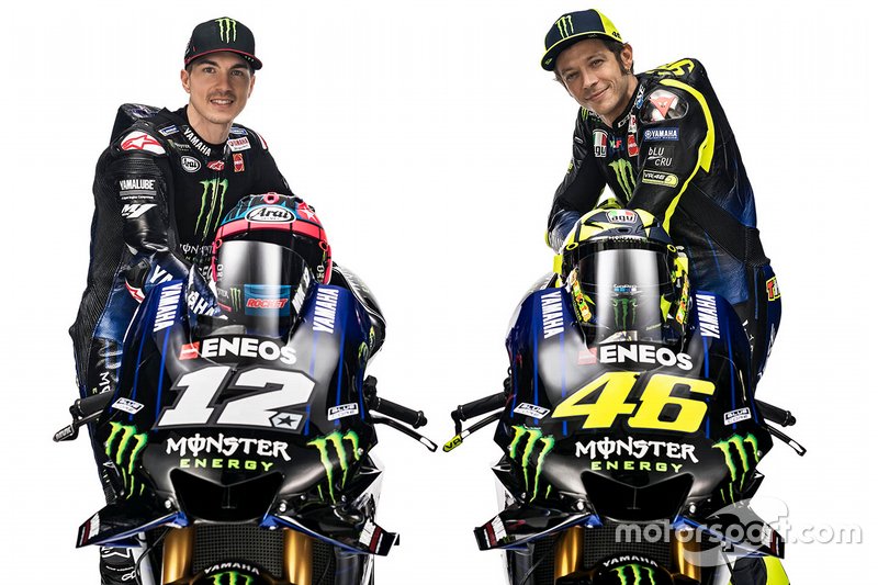 Maverick Vinales, Yamaha Factory Racing; Valentino Rossi, Yamaha Factory Racing