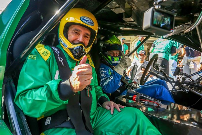 Reginaldo Leme e Felipe Massa