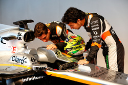 Esteban Ocon, Sahara Force India F1 Team avec Sergio Perez, Sahara Force India F1 et la Sahara Force India F1 VJM10