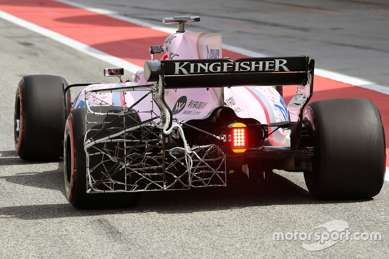 Esteban Ocon, Sahara Force India F1 VJM10 aero sensörleri ile