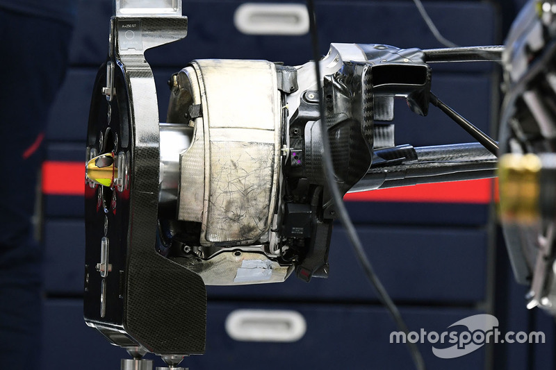 Red Bull Racing RB13 rear wheel detail