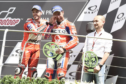 Podium: Danilo Petrucci, Pramac Racing, Claudio Domenicali, Andrea Dovizioso, Ducati Team