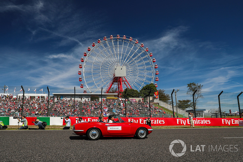 Marcus Ericsson, Sauber on the drivers parade