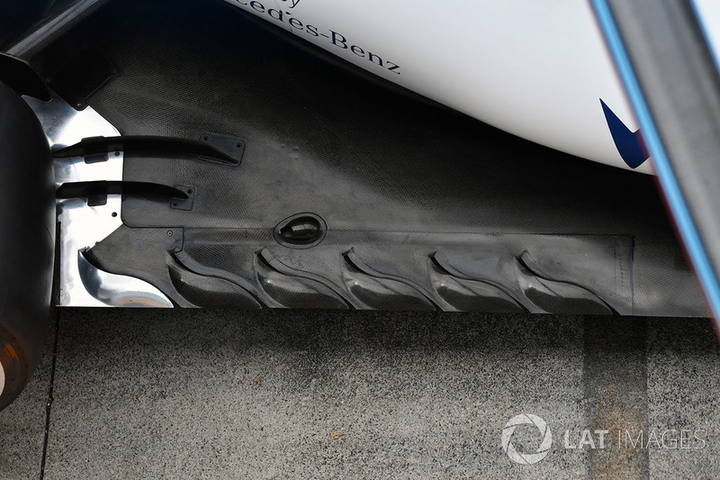 Williams FW40, Aero-Detail des hinteren Unterbodens