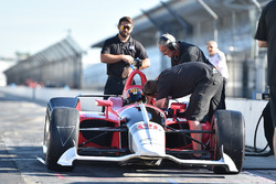 Oriol Servia testing the 2018 Honda IndyCar