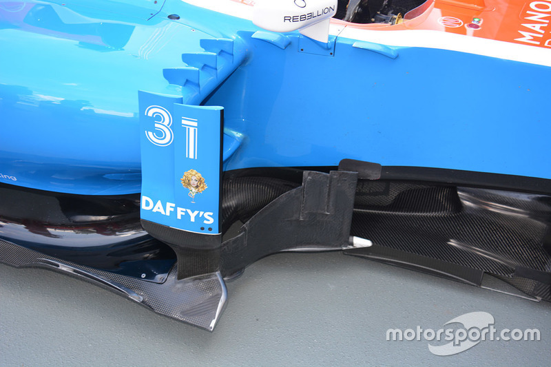 Manor Racing MRT05 sidepods detail