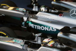 Ganador Nico Rosberg, de Mercedes AMG F1 Team, segundo lugar Lewis Hamilton, Mercedes AMG F1 Team en