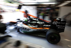 Nico Hulkenberg, Sahara Force India F1 VJM09 leaves the pits