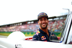 Daniel Ricciardo, Red Bull Racing en el desfile de pilotos