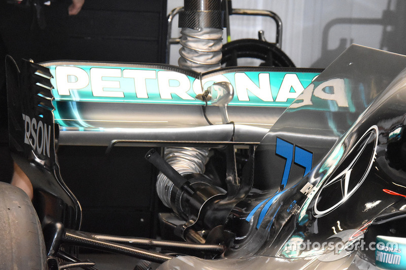 Detail of the car of Valtteri Bottas, Mercedes AMG F1 W09
