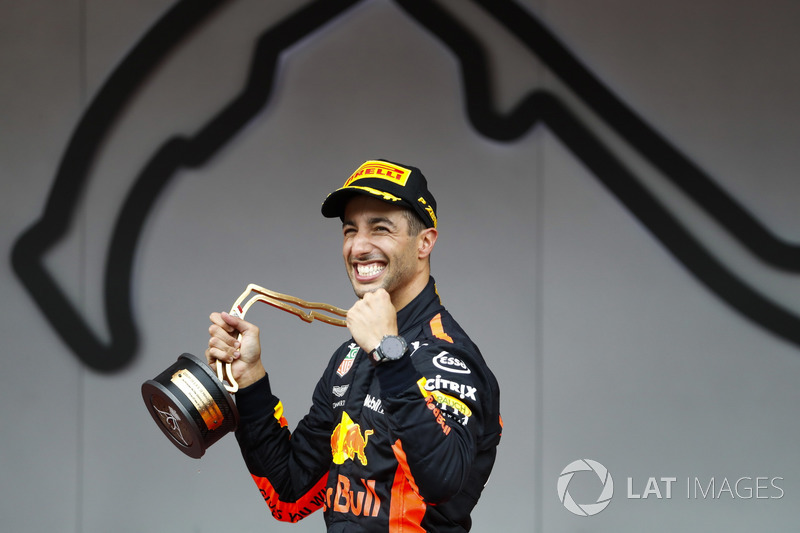 Ganador de la carrera Daniel Ricciardo, Red Bull Racing