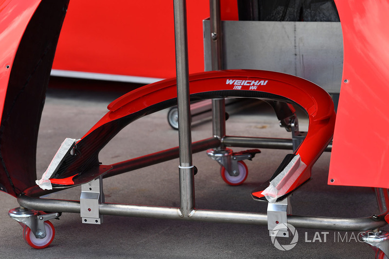 Detalle del Halo de Ferrari SF71H