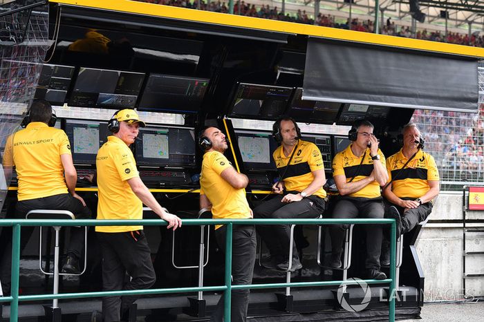 El muro del equipo Renault Sport F1