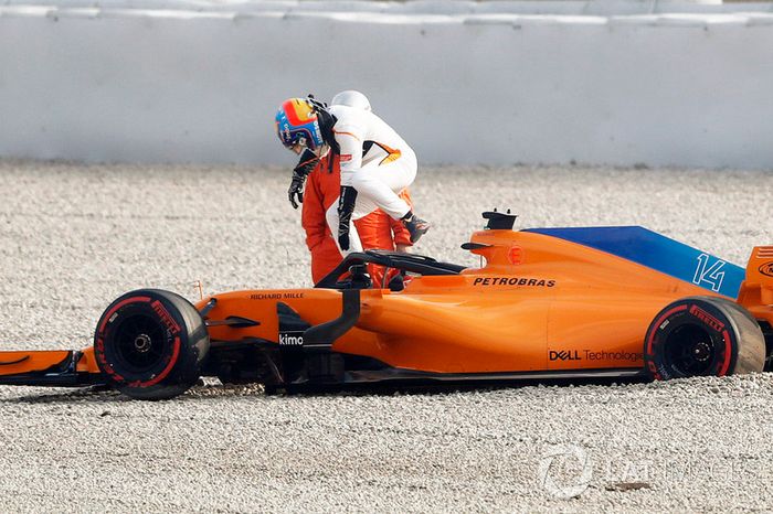 Accidente de Fernando Alonso, McLaren MCL33