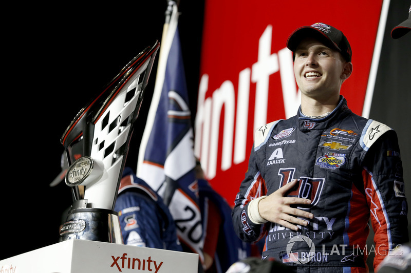 2017 champion William Byron, JR Motorsports Chevrolet