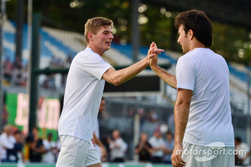 Max Verstappen, Red Bull Racing con Sergio Pérez, Sahara Force India F1