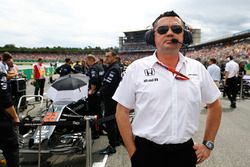 Eric Boullier, Director de carreras de McLaren en la parrilla