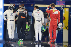 Валттери Боттас, Williams; Нико Хюлькенберг, Sahara Force India F1; Фелипе Масса, Williams; и Себаст