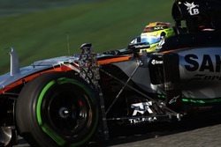 Sergio Perez, Sahara Force India F1 VJM09 uitgerust met sensoren