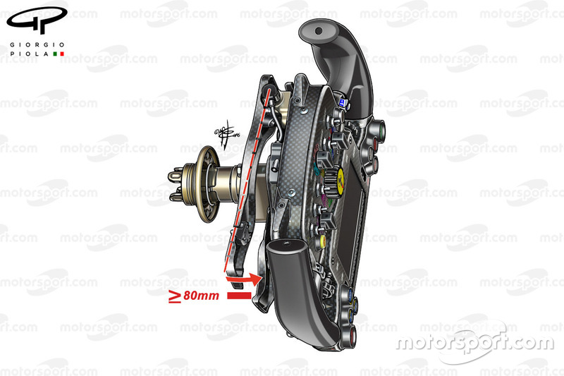 Ferrari SF16-H beweging van koppelingspedaal aan het stuurwiel