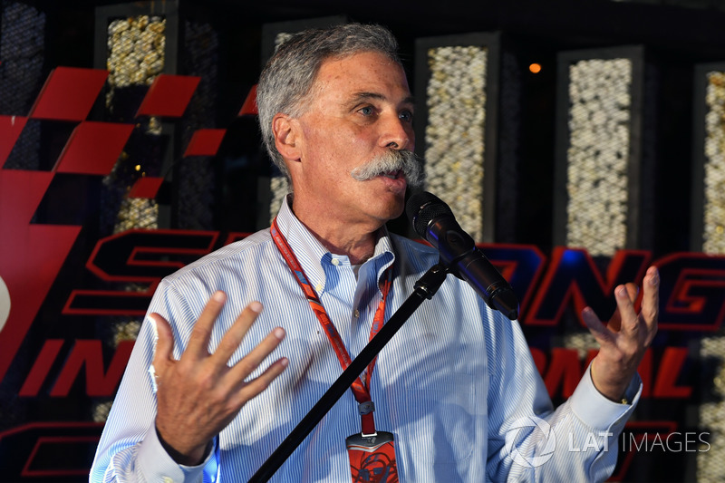 Chase Carey, Chief Executive Officer and Executive Chairman of the Formula One Group at Petronas BBQ