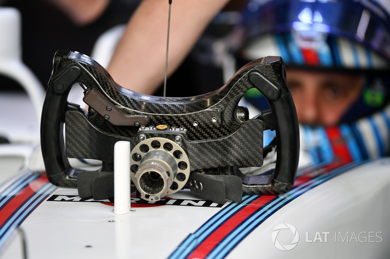 Felipe Massa, Williams FW40 steering wheel detail