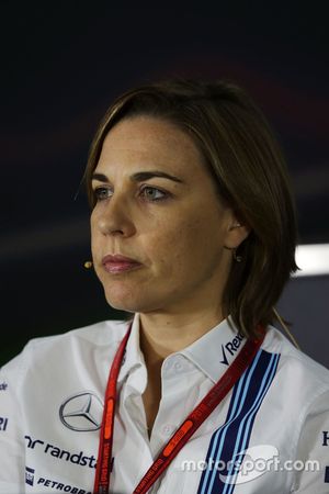 Claire Williams, Williams Deputy Team Principal in the FIA Press Conference