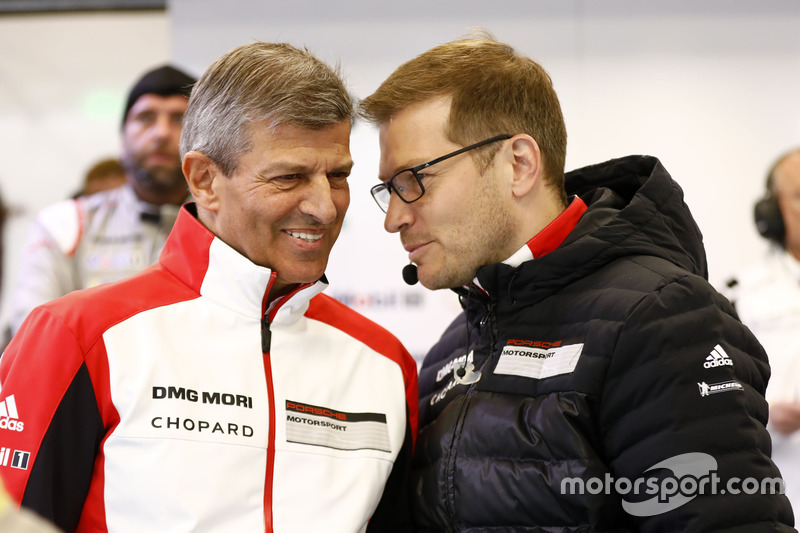 Fritz Enzinger, Andreas Seidl, Team Principal Porsche Team