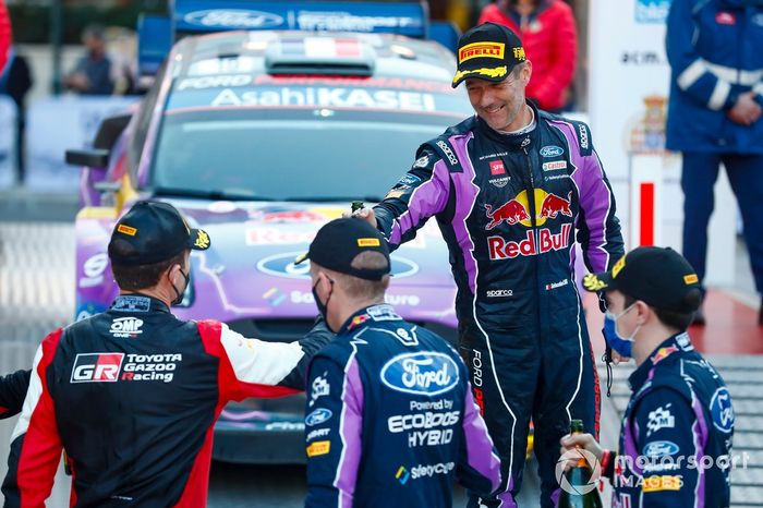Podium: Sébastien Loeb, M-Sport Ford World Rally Team, Sébastien Ogier, Benjamin Veillas, Toyota Gazoo Racing WRT Toyota GR Yaris Rally1, Craig Breen, M-Sport Ford World Rally Team