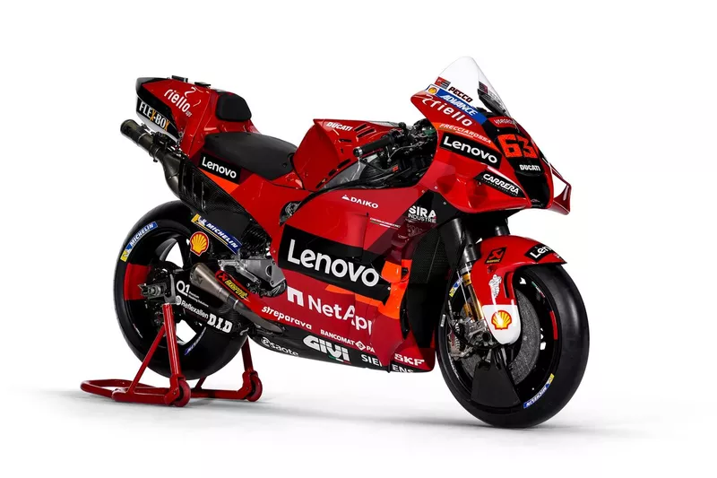 La Ducati Desmosedici GP22 de Pecco Bagnaia