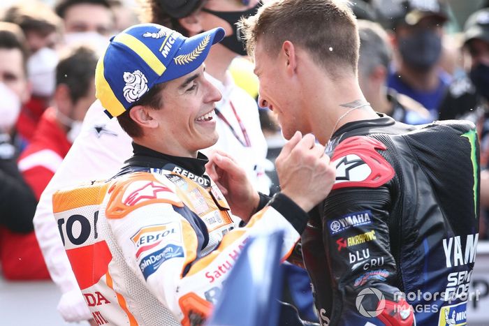 Fabio Quartararo, Yamaha Factory Racing y Marc Márquez, Repsol Honda Team