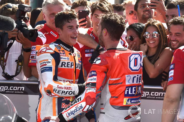 Marc Marquez, Repsol Honda Team, Andrea Dovizioso, Ducati Team