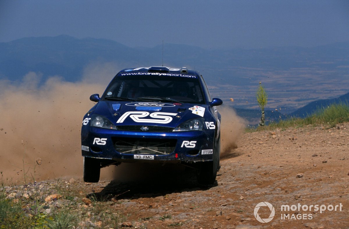 Martin lideró las primeras etapas del rally, pero un pinchazo le negó su primera victoria.