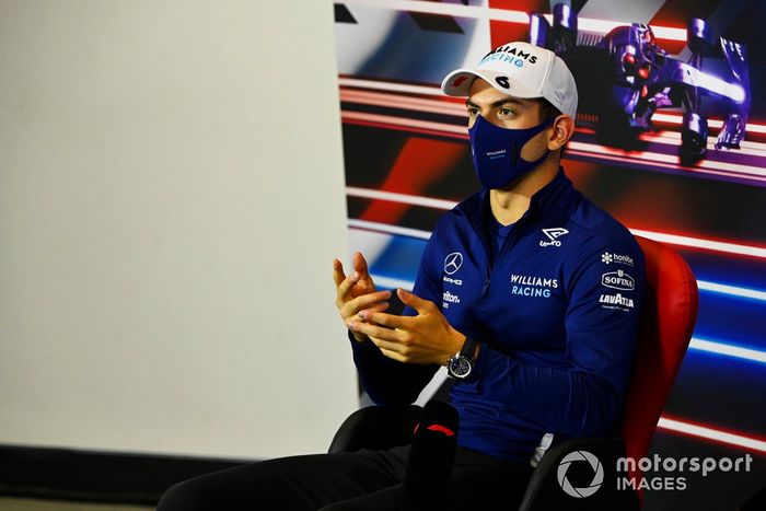 Nicholas Latifi, Williams, en la conferencia de prensa