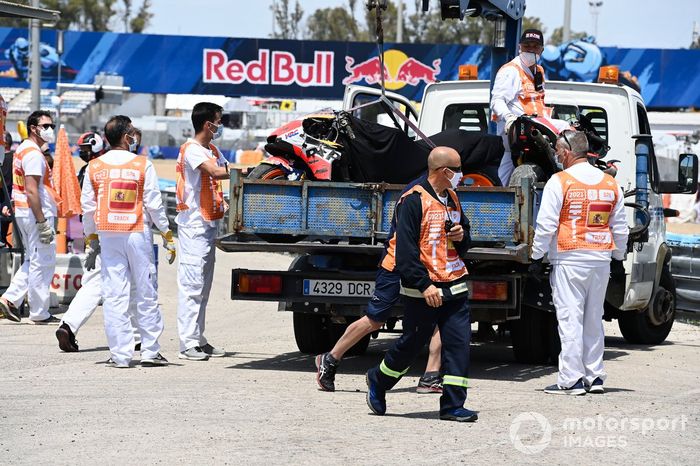 Moto chocada de Pol Espargaró, Repsol Honda Team