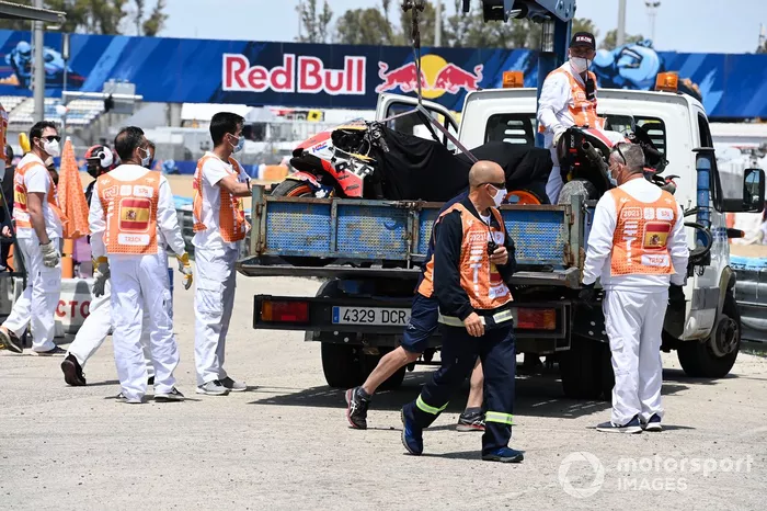 Moto chocada de Pol Espargaró, Repsol Honda Team