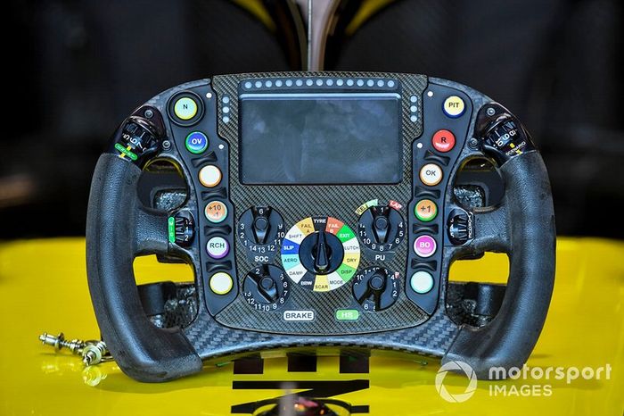 Volante del Renault R.S.19 de Daniel Ricciardo