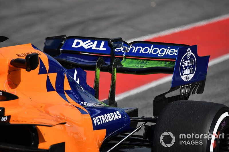 McLaren MCL34, hátsó szárny és aerofesték